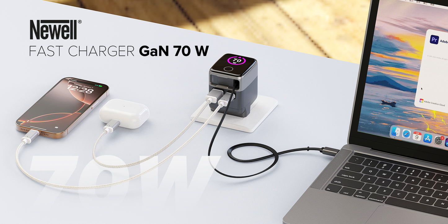 Newell GaN 70 W TFT - EU-Ladegerät