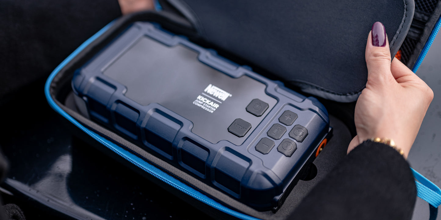 Newell KickAir Jump Starter mit Kompressor und Powerbankfunktion