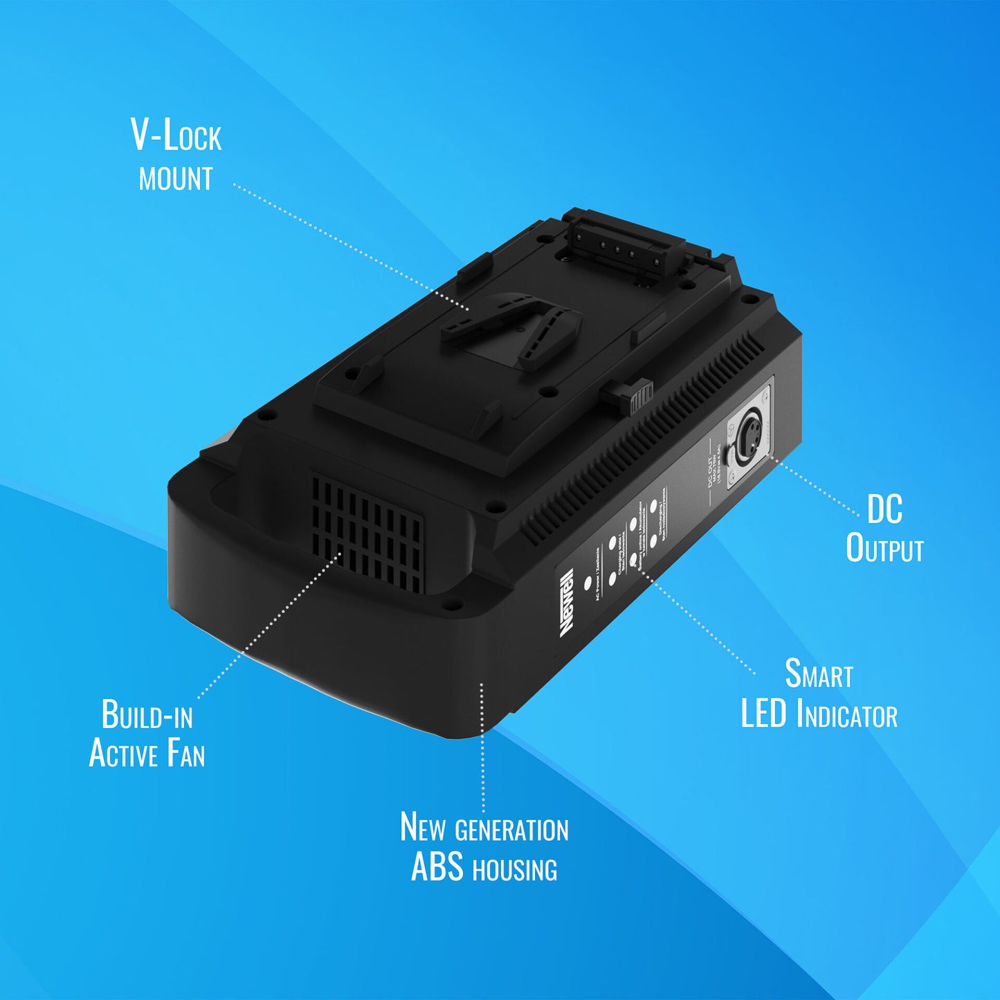 Newell dual-channel Ladegerät für V-Mount - Newell Pro DE