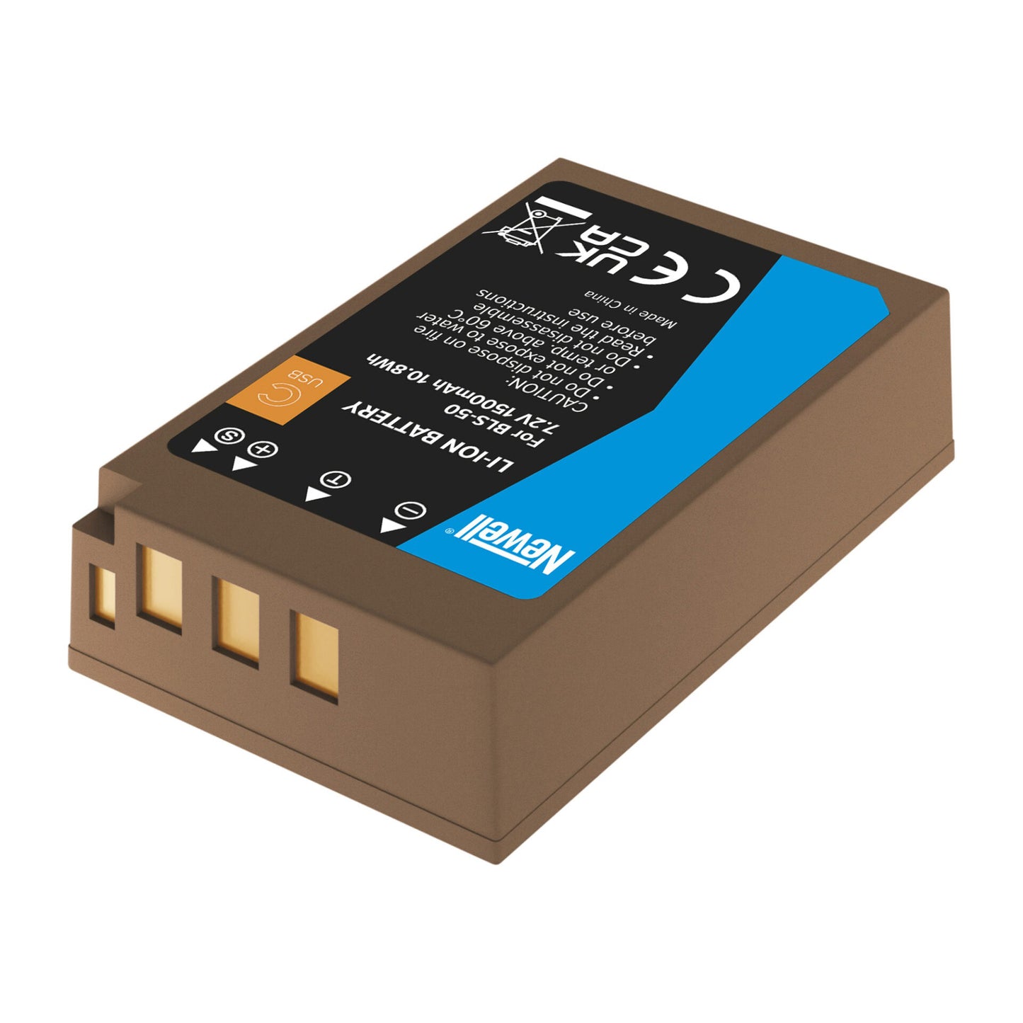 Newell Akku BLS-50 USB-C für Olympus - Newell Pro DE
