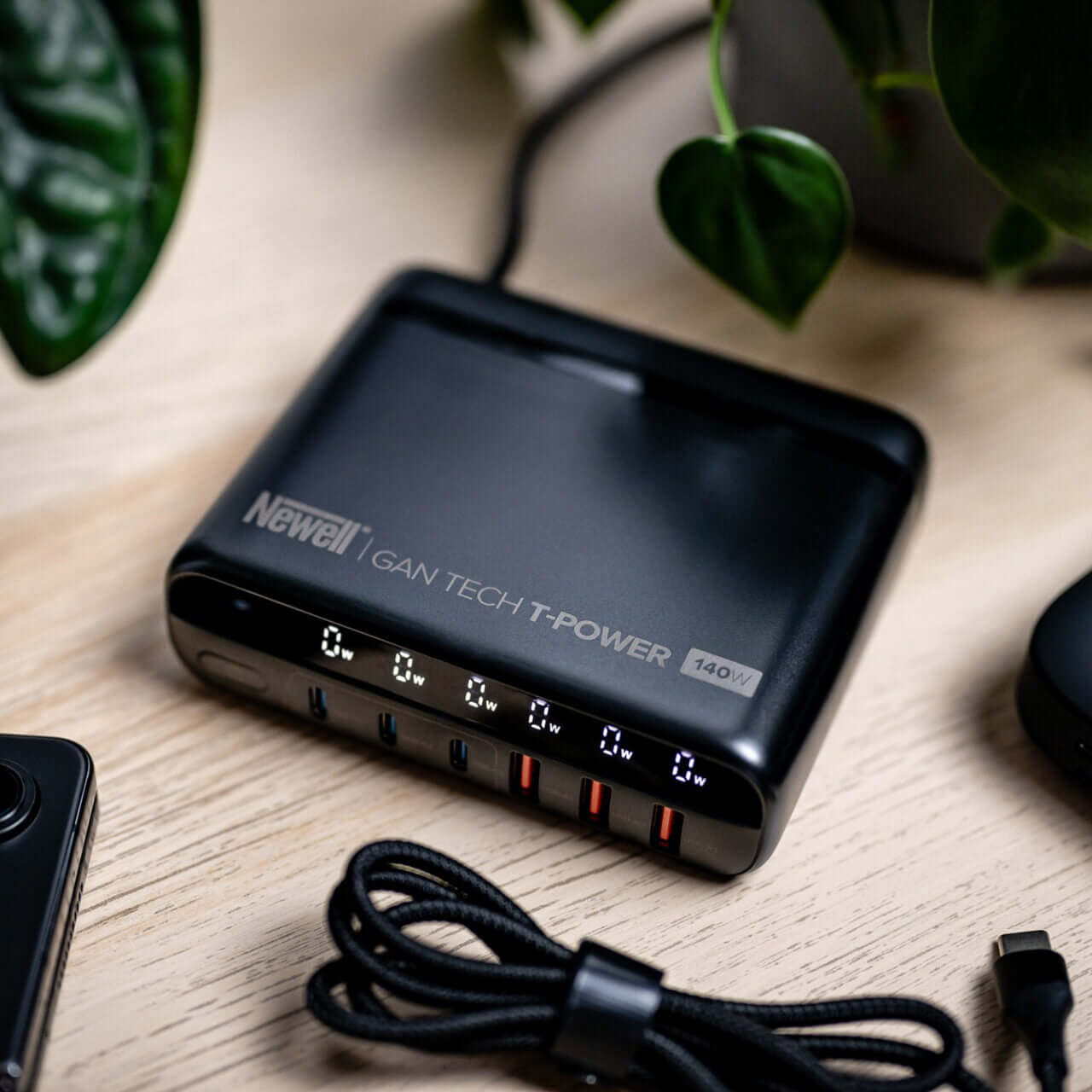 Newell GaN Tech T-power 140 W Ladegerät mit Adapterkit - Newell Pro DE
