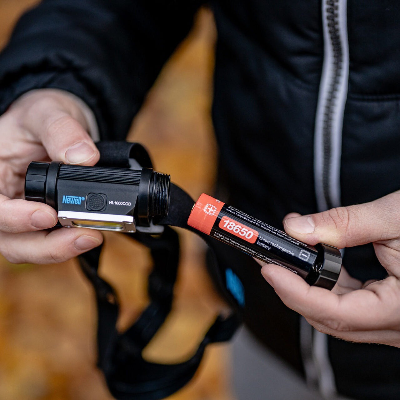 Newell HL1000COB USB-C Stirnlampe Tactical - Newell Pro DE