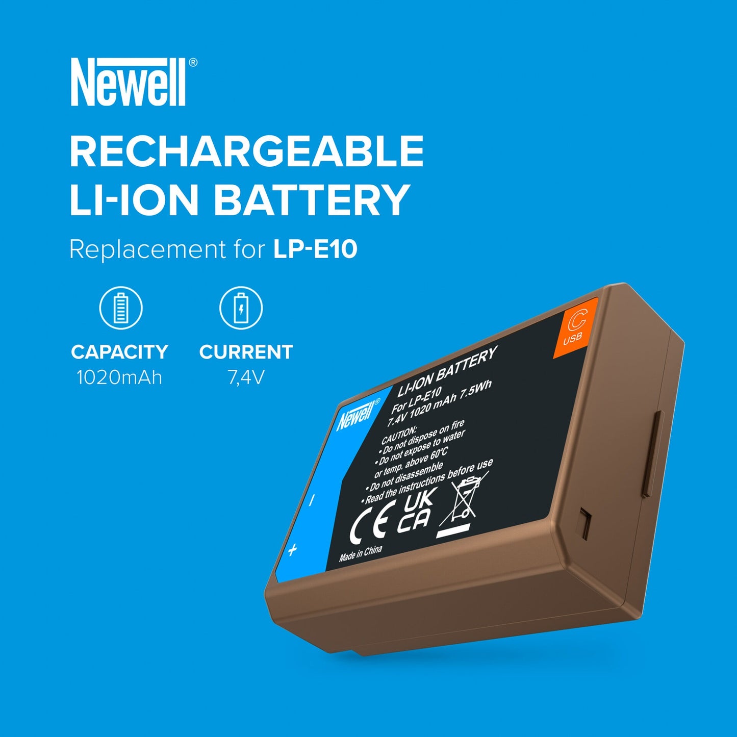 Newell Akku LP-E10 USB-C für Canon - Newell Pro DE