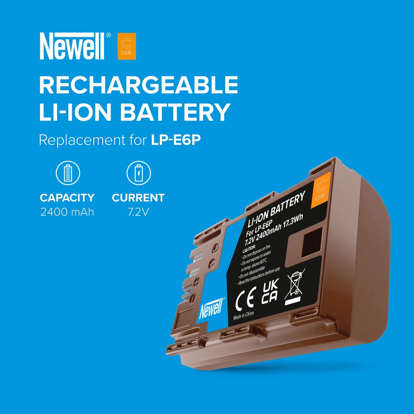 Newell Akku LP-E6P USB-C für Canon - Newell Pro DE