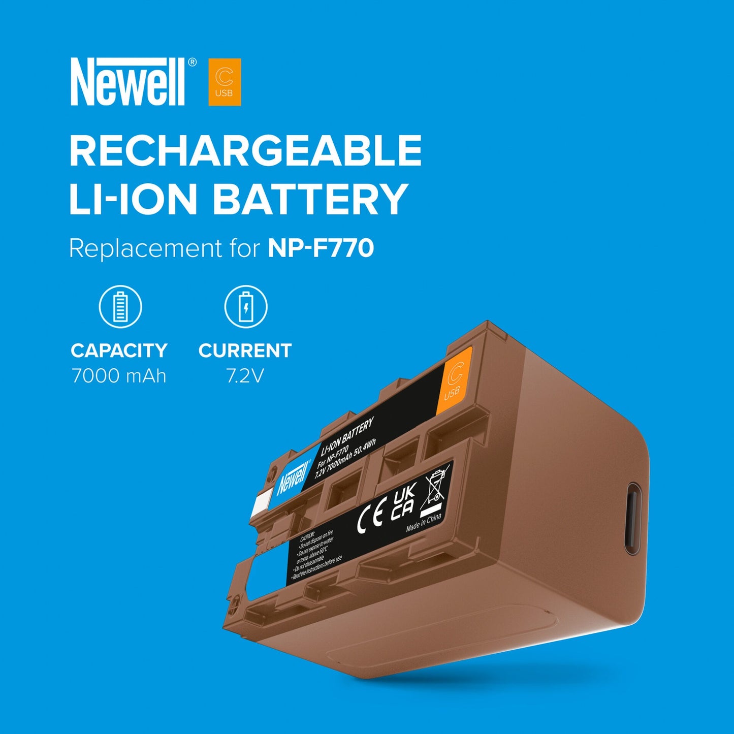 Newell Akku NP-F770 USB-C für Sony - Newell Pro DE