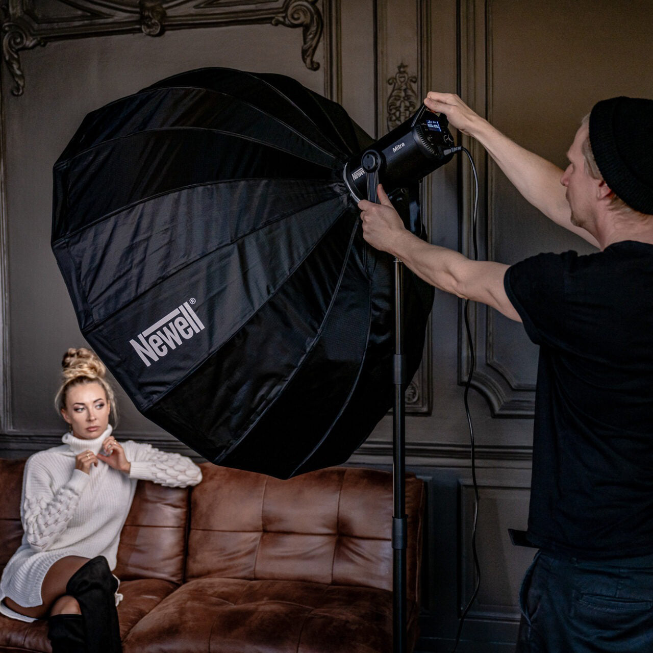 Newell 120 cm Parabolic Softbox für sanfte und gleichmäßige Ausleuchtung