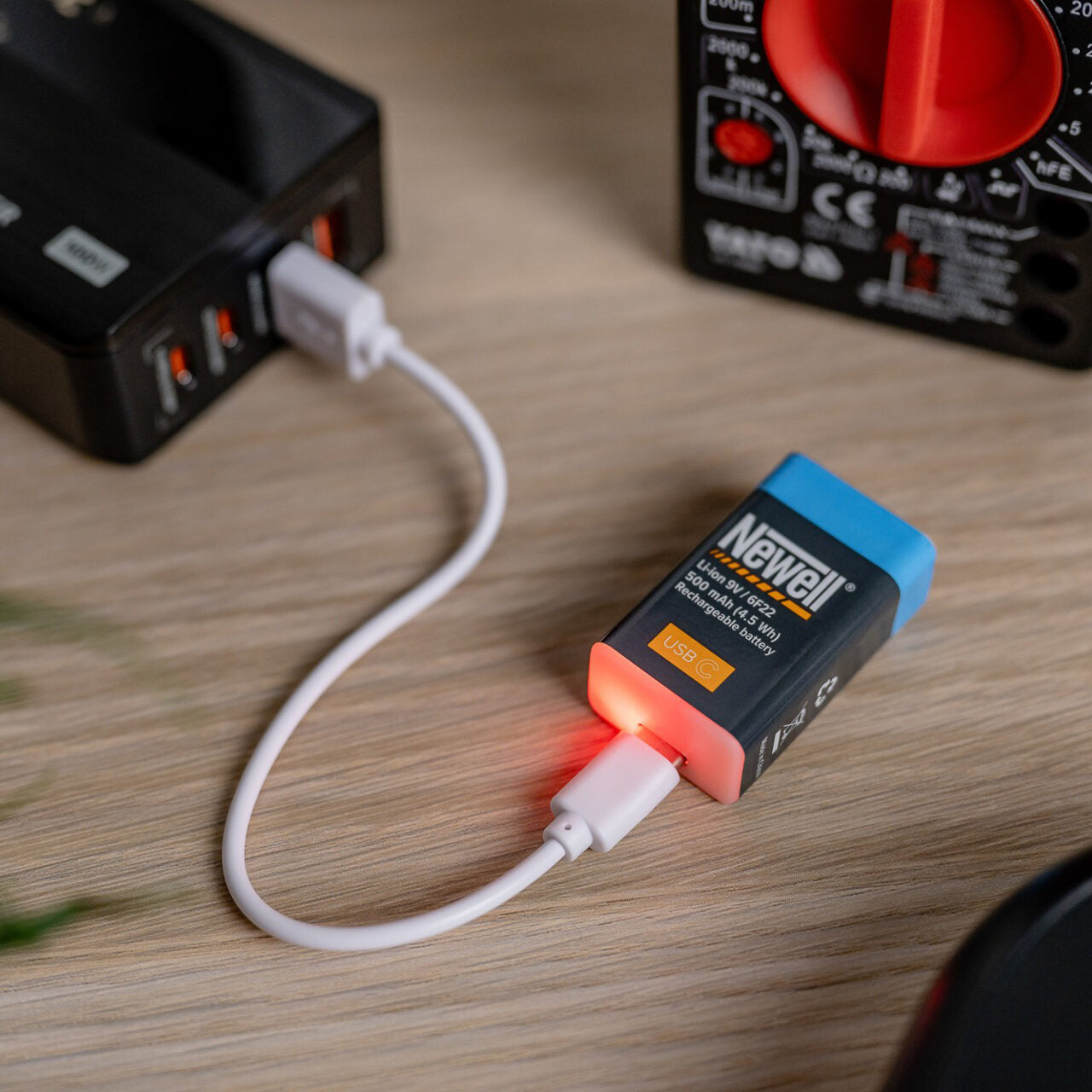 Newell 9V USB-C 500 mAh Batterie - Newell Pro DE