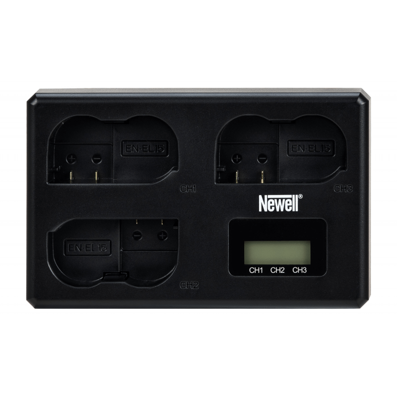 Newell TT-USB-C Dreifach-Ladegerät für EN-EL15 for Nikon