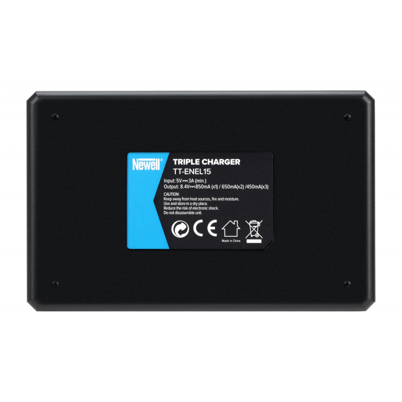 Newell TT-USB-C Dreifach-Ladegerät für EN-EL15 for Nikon
