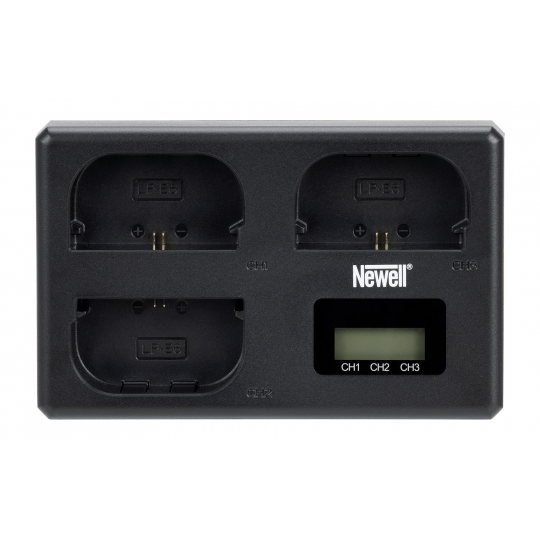 Newell TT-USB-C Dreifach-Ladegerät für LP-E6 for Canon
