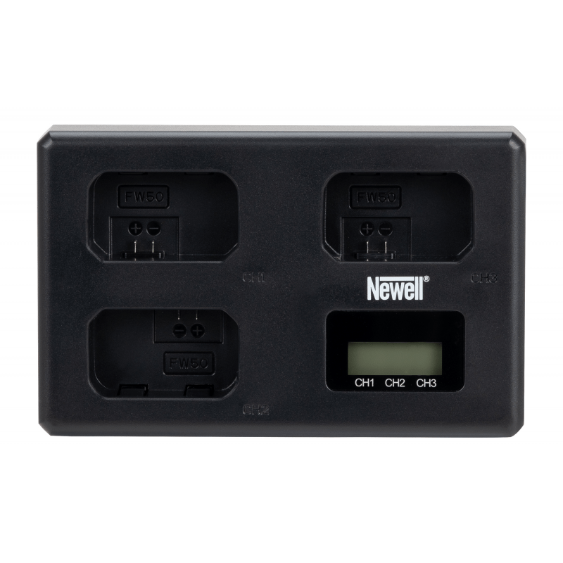 Newell TT-USB-C Dreifach-Ladegerät für NP-FW50 for Sony