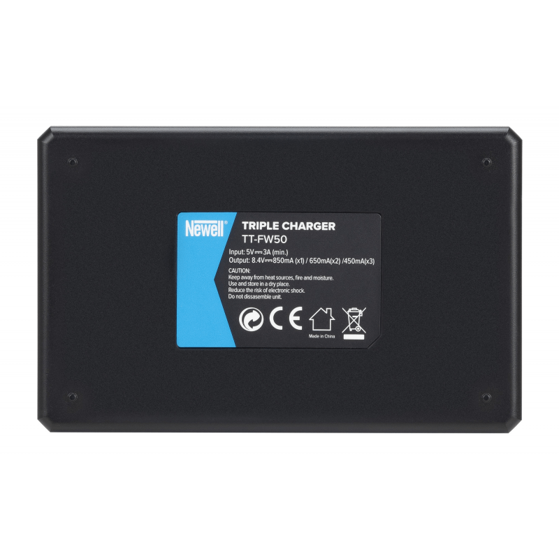 Newell TT-USB-C Dreifach-Ladegerät für NP-FW50 for Sony