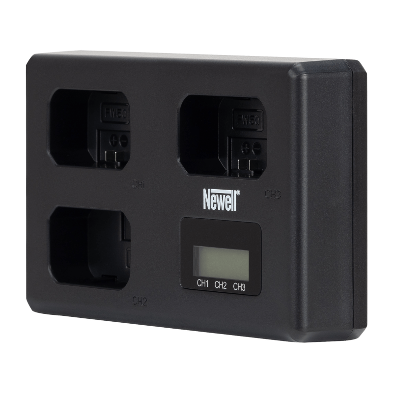 Newell TT-USB-C Dreifach-Ladegerät für NP-FW50 for Sony
