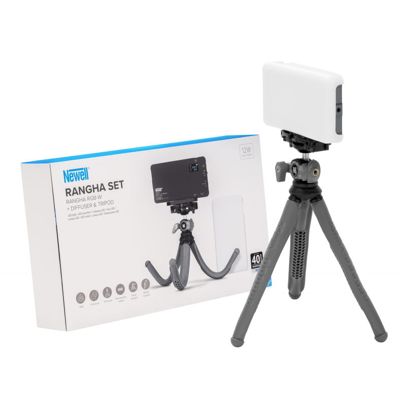 Newell Rangha RGB-W LED Set inkl. Diffusor und Stativ
