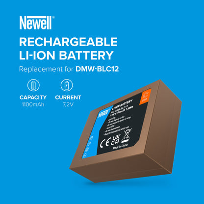Newell Akku DMW-BLC12 USB-C für Panasonic - Newell Pro DE
