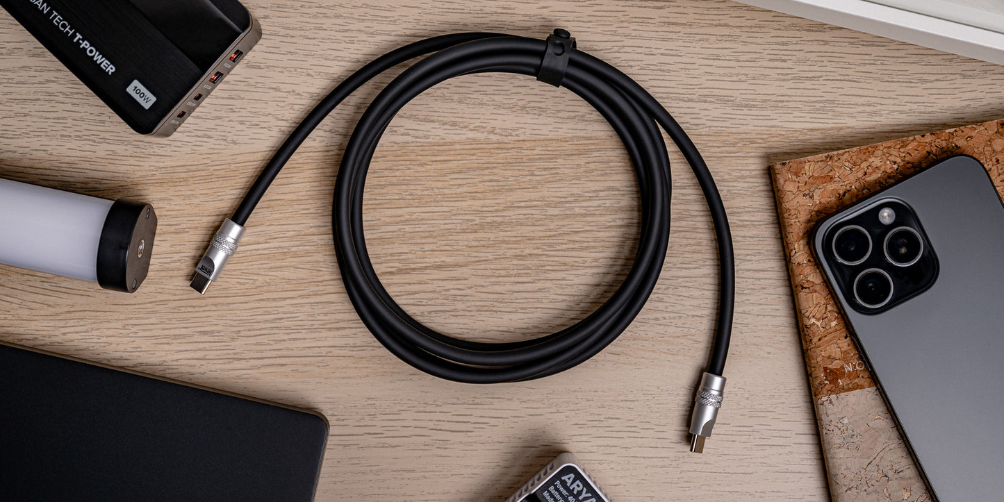 Newell USB-C - USB-C 100 W Kabel, 2 m, Silikon, schwarz