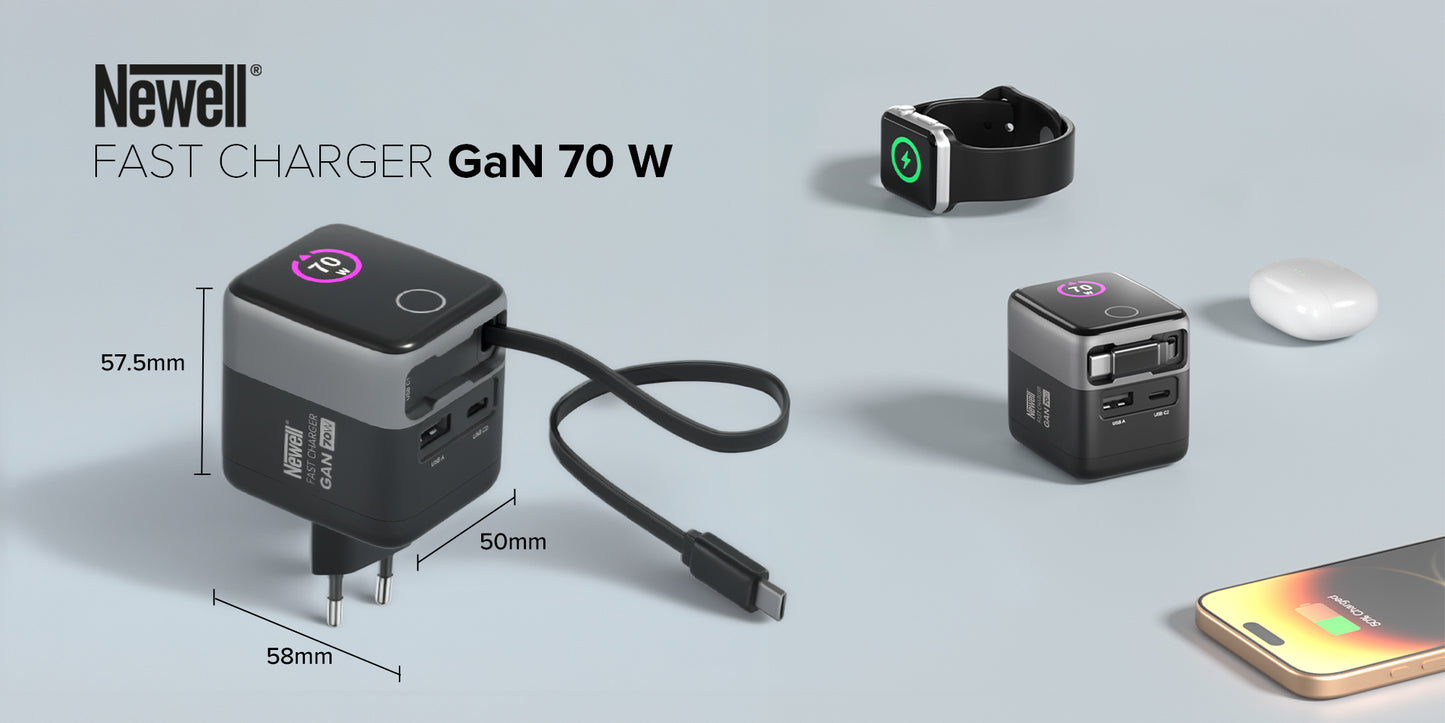 Newell GaN 70 W TFT - EU-Ladegerät