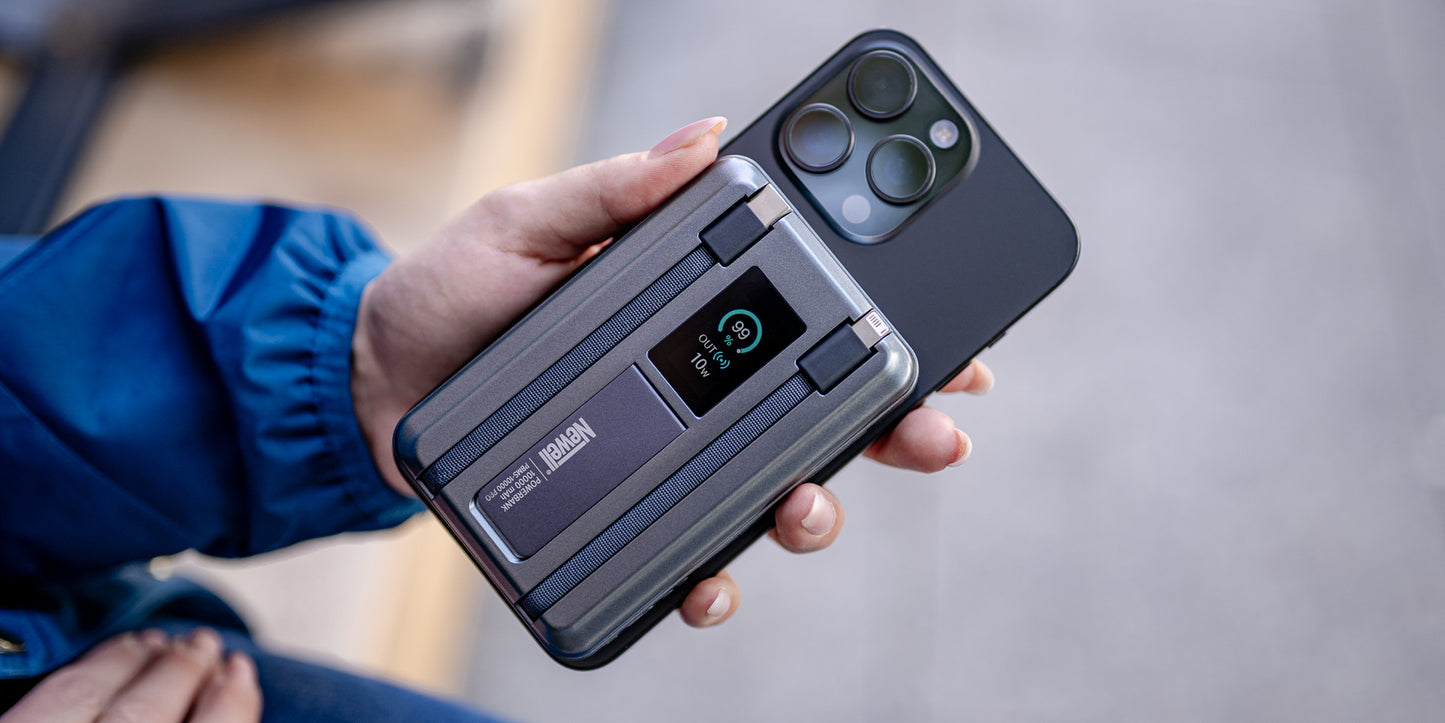 Newell MS-10000 Pro MagSafe Power Bank 10000 mAh Lightning+USB-C – Grey