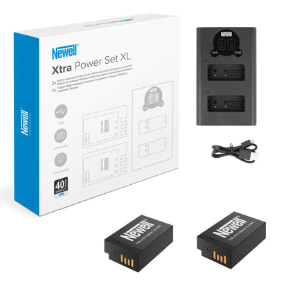 Newell DL-USB-C Zweikanal-Ladeset und zwei LP-E17-Akkus für Canon - Newell Pro DE