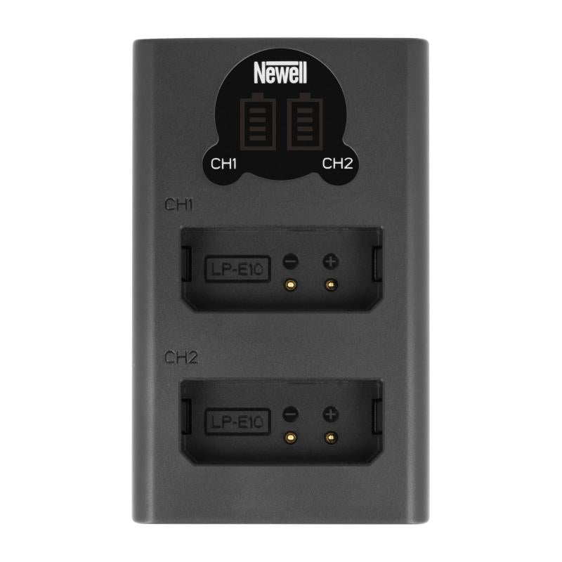 Newell DL-USB-C Zweikanal-Ladegerät für LP-E10 Akkus - Newell Pro DE