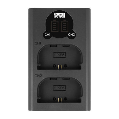 Newell DL-USB-C Zweikanal-Ladegerät für LP-E6 Akkus - Newell Pro DE