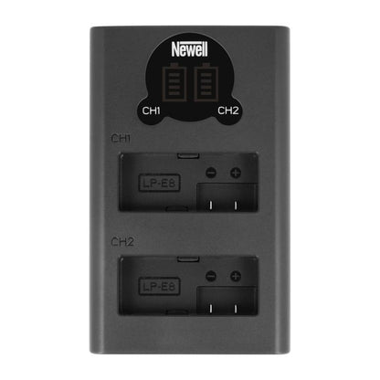 Newell DL-USB-C Zweikanal-Ladegerät für LP-E8 Akkus - Newell Pro DE