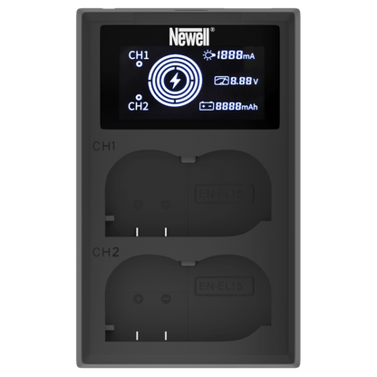 Newell FDL-USB-C Zweikanal-Ladegerät für EN-EL15 Akkus - Newell Pro DE