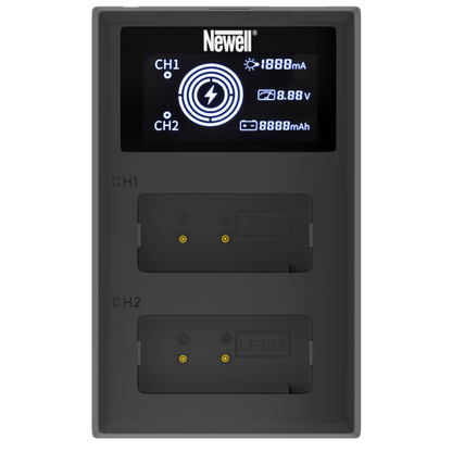 Newell FDL-USB-C Zweikanal-Ladegerät für LP-E17 Akkus - Newell Pro DE