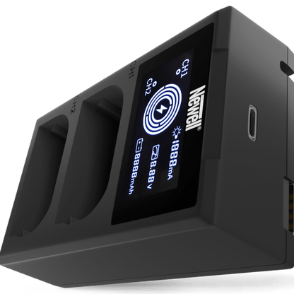 Newell FDL-USB-C Zweikanal-Ladegerät für LP-E6 Akkus - Newell Pro DE
