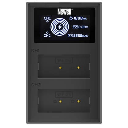 Newell FDL-USB-C Zweikanal-Ladegerät für NP-W126 Akkus - Newell Pro DE