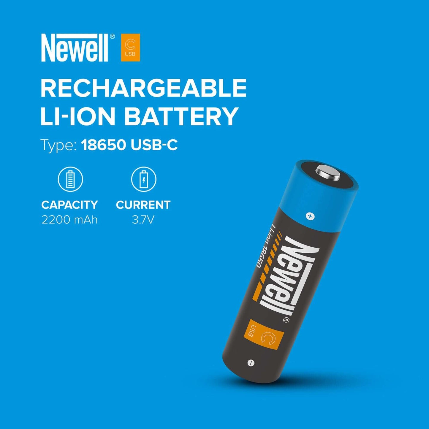 Newell 18650 USB-C 2200 mAh Batterie - Newell Pro DE