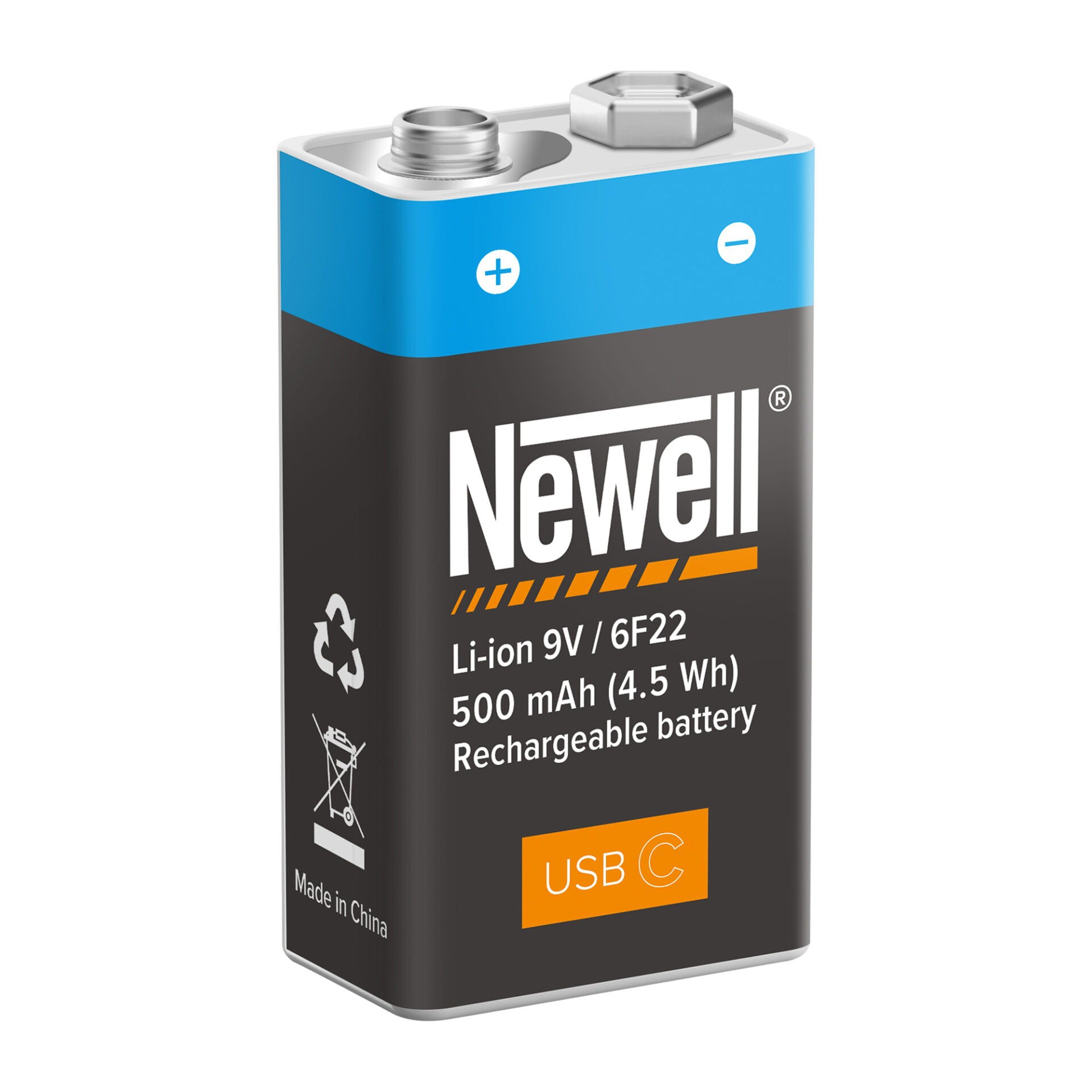 Newell 9V USB-C 500 mAh Batterie - Newell Pro DE
