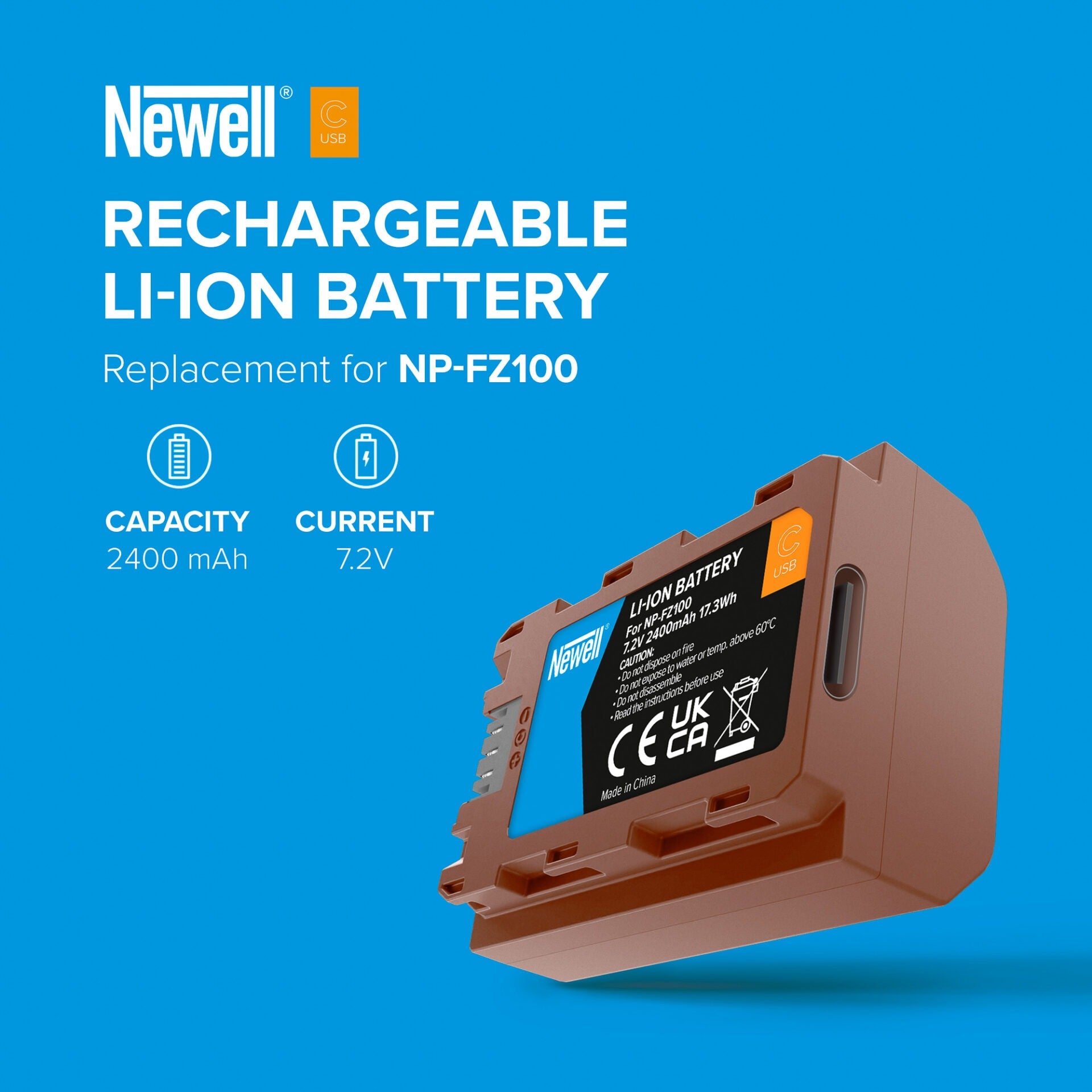 Newell Akku NP-FZ100 USB-C für Sony - Newell Pro DE