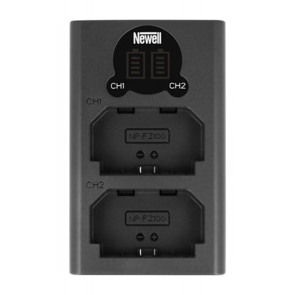 Newell DL-USB-C Zweikanal-Ladeset mit zwei NP-FZ100-Akkus für Sony - Newell Pro DE