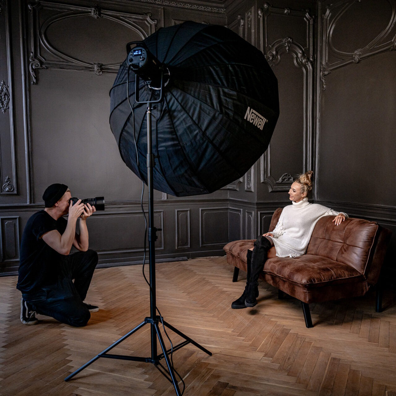 Newell 120 cm Parabolic Softbox für Fotografie und Videoproduktion