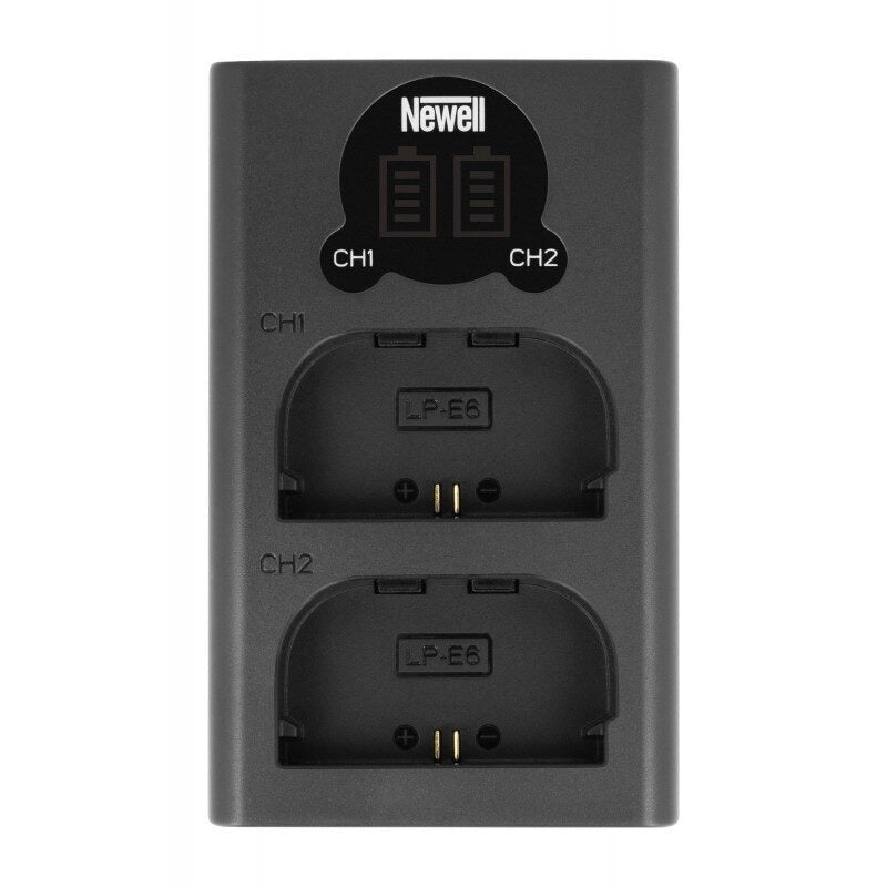 Newell DL-USB-C Zweikanal-Ladegerät und einem LP-E6 Akku für Canon - Newell Pro DE