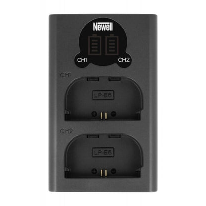 Newell DL-USB-C Zweikanal-Ladegerät und einem LP-E6 Akku für Canon - Newell Pro DE