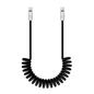 Newell USB-C - USB-C 100 W Kabel, 1,5 m, Silikon, Spiral, schwarz