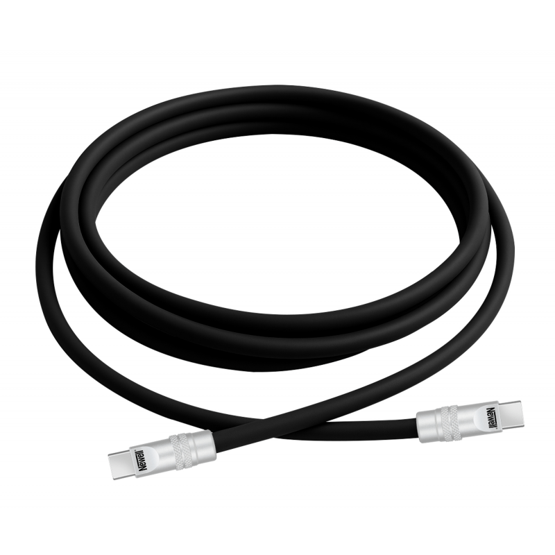 Newell USB-C - USB-C 100 W Kabel, 2 m, Silikon, schwarz