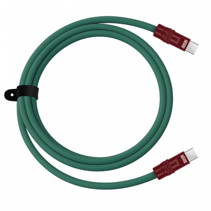 Newell USB-C - USB-C 100 W Kabel, 2 m, Silikon, grün-maroon