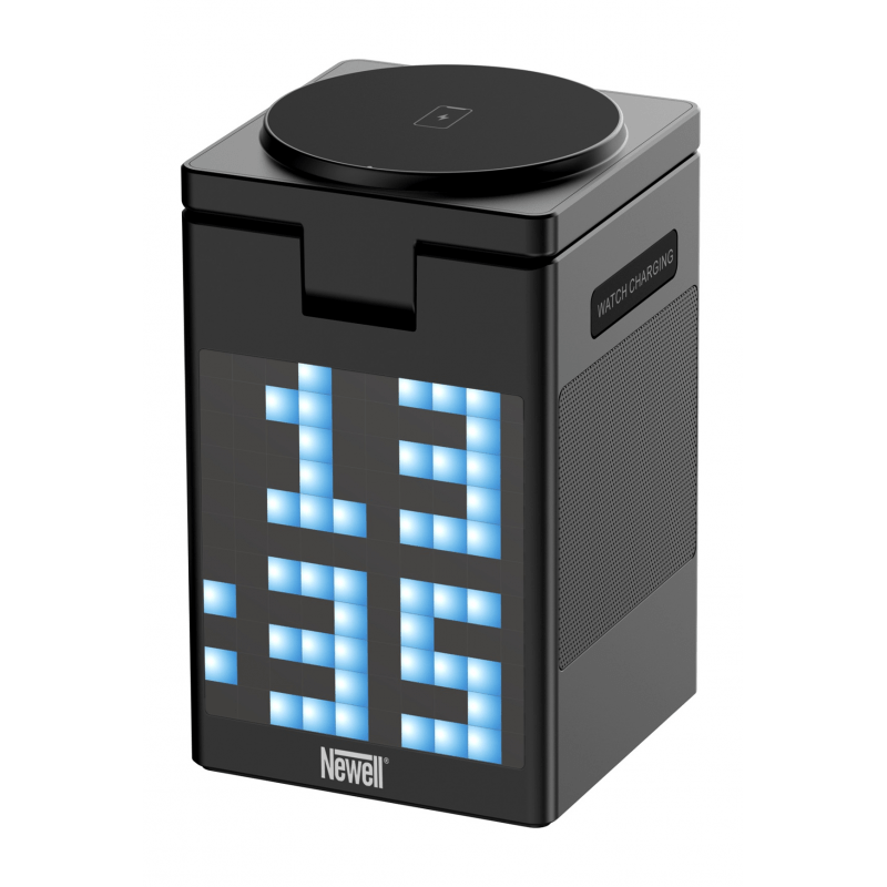 Newell induOne MagPlay MagSafe Ladegerät mit Lautsprecher und Display für 3 mobile Geräte