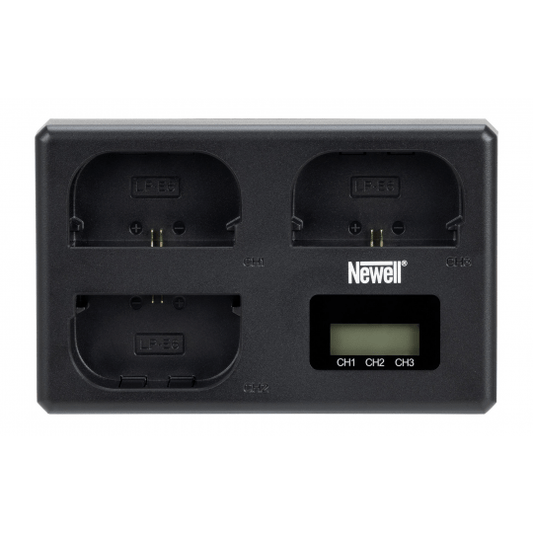 Newell TT-USB-C Dreifach-Ladegerät für LP-E6 for Canon