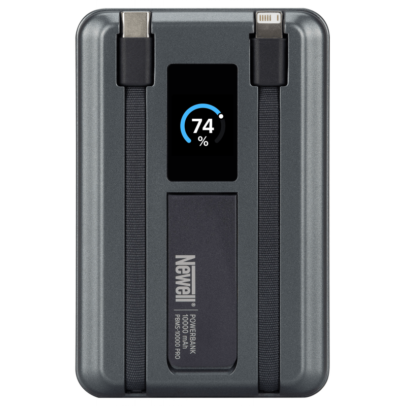 Newell MS-10000 Pro MagSafe Power Bank 10000 mAh Lightning+USB-C – Grey