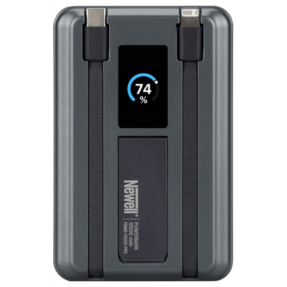 Newell MS-10000 Pro MagSafe Power Bank 10000 mAh Lightning+USB-C – Grey