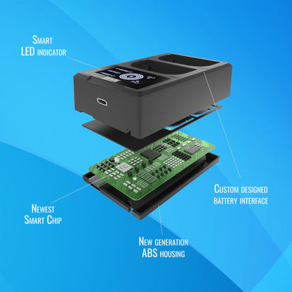 Newell FDL-USB-C Zweikanal-Ladegerät für LP-E12 Akkus - Newell Pro DE