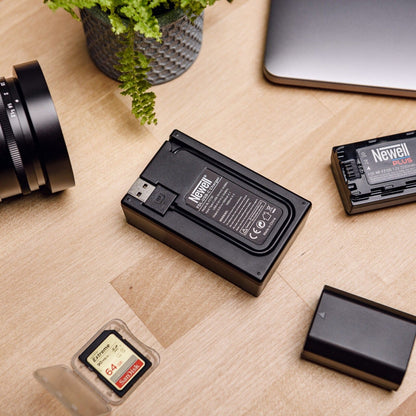 Newell FDL-USB-C Zweikanal-Ladegerät für LP-E12 Akkus - Newell Pro DE