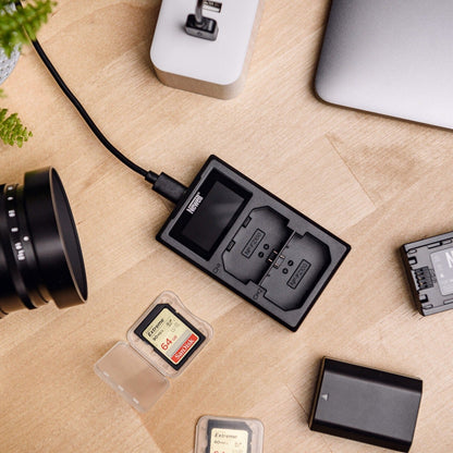 Newell FDL-USB-C Zweikanal-Ladegerät für LP-E12 Akkus - Newell Pro DE