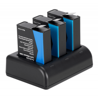 Newell Set 3-Ch SDC-USB-C Ladegerät inkl. 3x BCX-204 Ersatzakkus für DJI Osmo Action