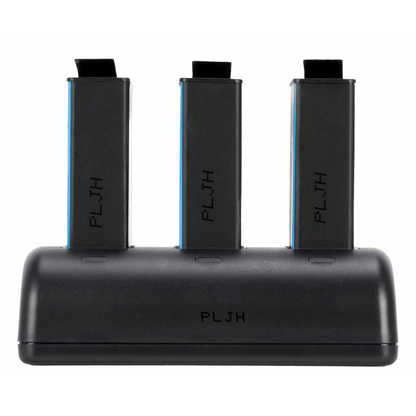 Newell Set 3-Ch SDC-USB-C Ladegerät inkl. 3x BCX-204 Ersatzakkus für DJI Osmo Action